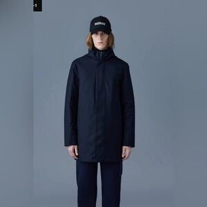 Luxury Mackage ROLAND 2-in-1 hooded down winter Parka Coat Navy Removable Liner